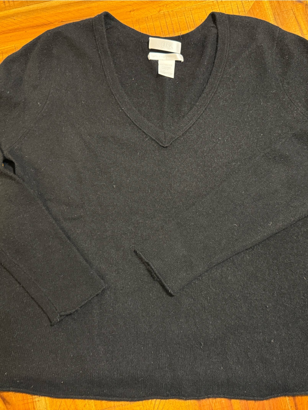 Women's Black Cashmere Sweater